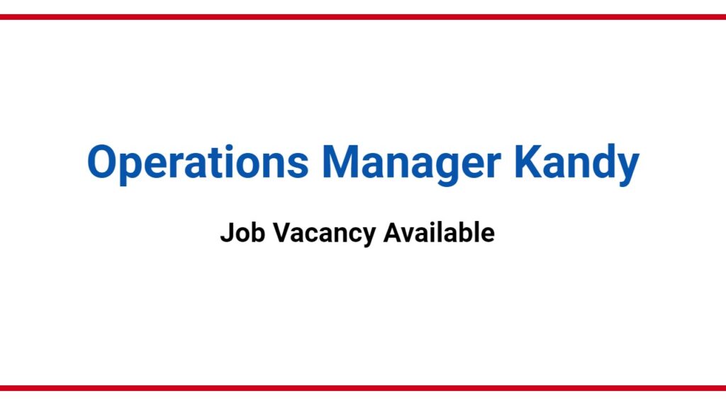 Operations Manager